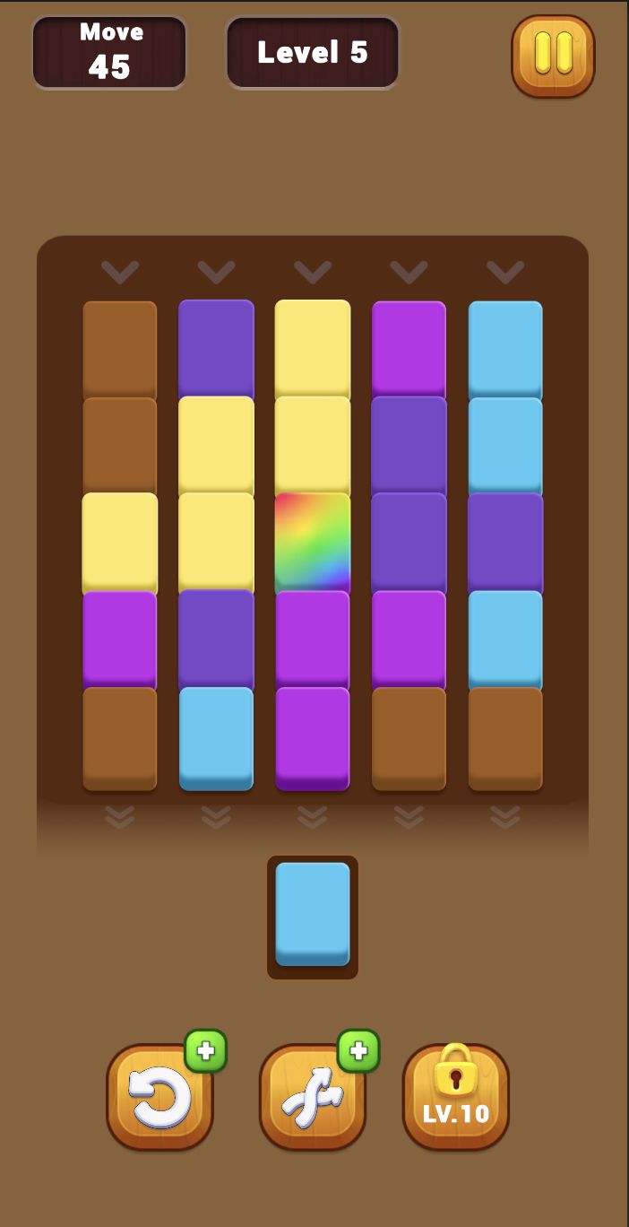 Stack Sort - Unity Puzzle Game with Editor screenshot 3