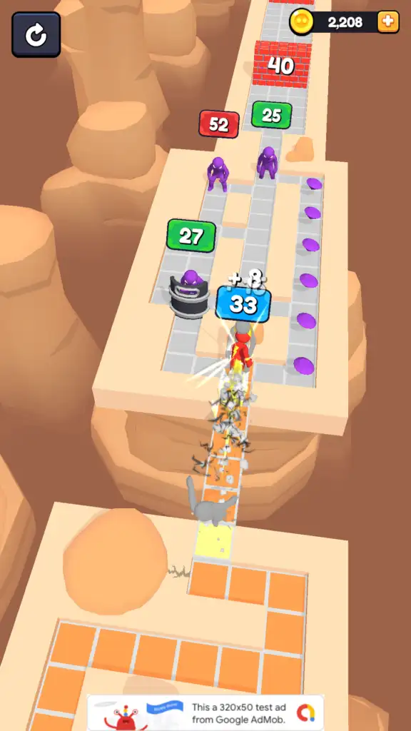 Stacky Dash Fighting Hero – Hyper Casual Game SellUnitySourceCode screenshot 4
