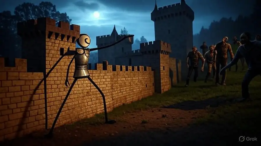 Stickman Castle Defense: Zombie Battle Simulator SellUnitySourceCode screenshot 2