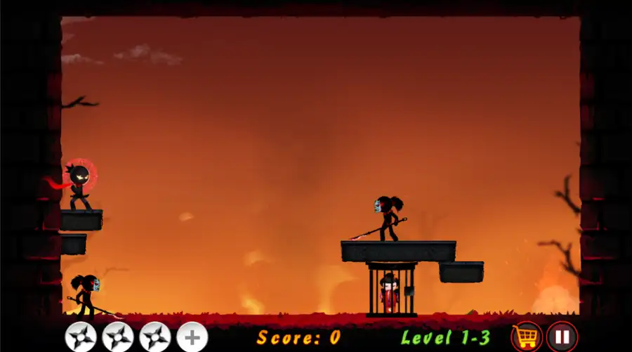 Stickman Ninja Warrior SellUnitySourceCode screenshot 3