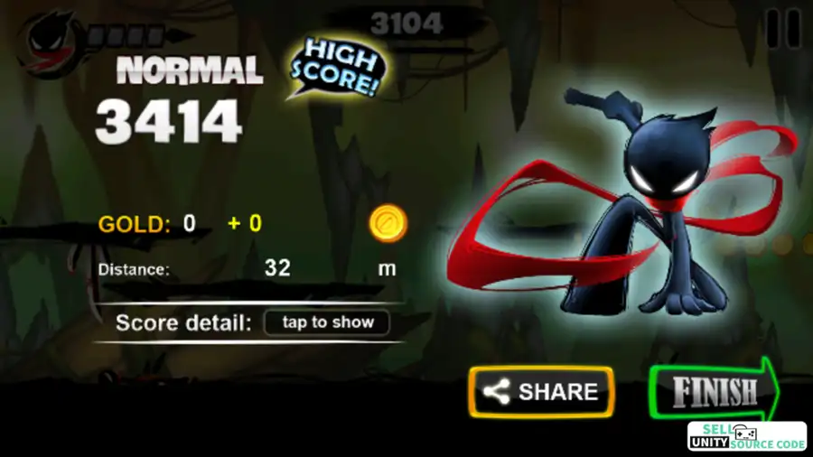Stickman Revenge 3: Ninja RPG SellUnitySourceCode screenshot 5