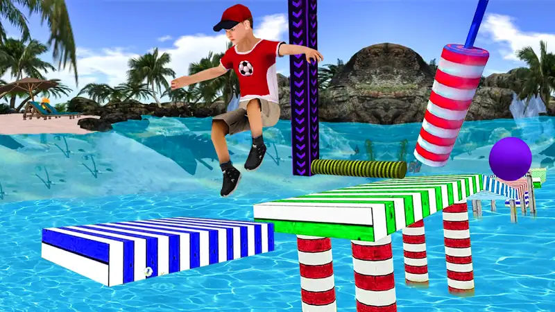 Stuntman - The Real Water Run Adventure Game 2k18 SellUnitySourceCode screenshot 2