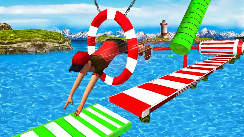 Stuntman - The Real Water Run Adventure Game 2k18 SellUnitySourceCode screenshot 5