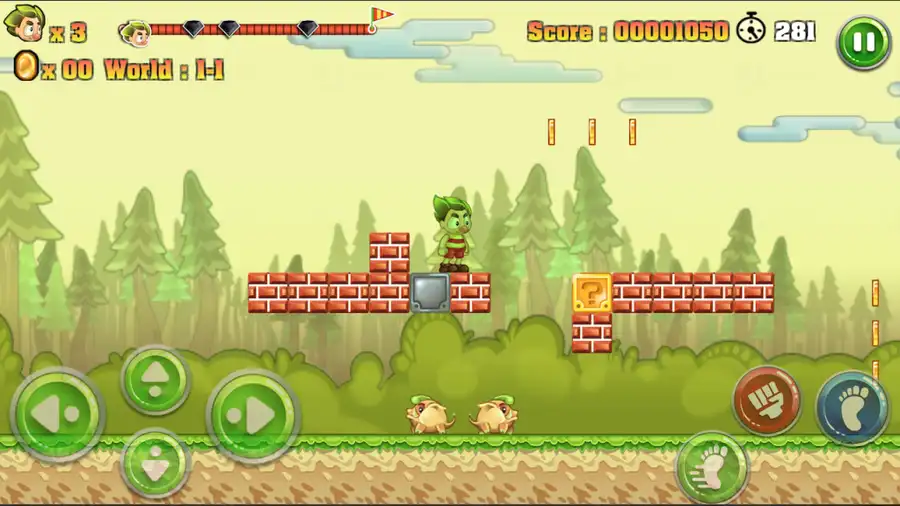 Super Jungle Run Adventure (Mario Style) SellUnitySourceCode screenshot 4