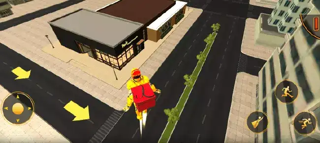 Superhero Fly Pizza Delivery Flying Games 2021 SellUnitySourceCode screenshot 5