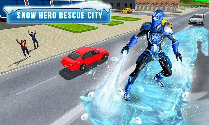 Superhero Frost Man City Rescue: Snowstorm Game SellUnitySourceCode