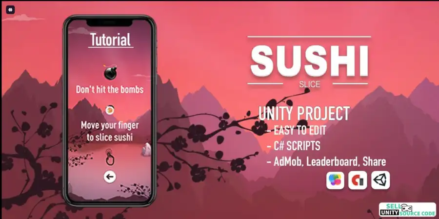 Sushi Slice - iOS Source Code sellunitysourcecode.