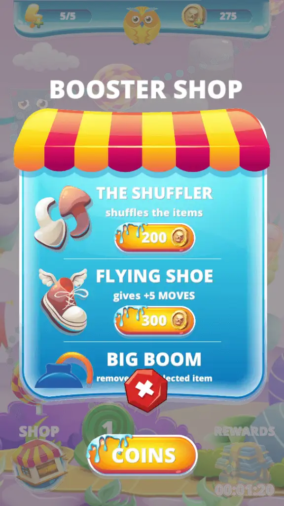 Sweety Shapes Physics Match3 SellUnitySourceCode screenshot 2