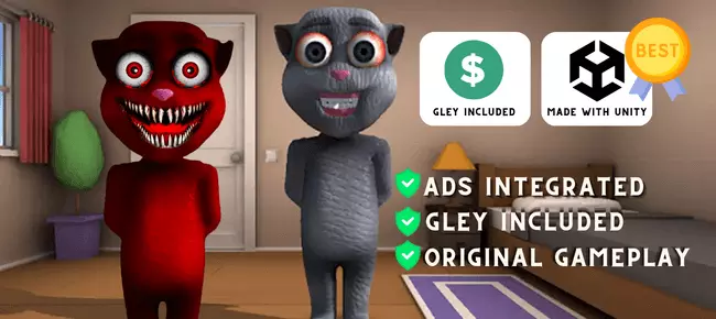 Talking Juan Scary Unity Game Talking Tom Clone SellUnitySourceCode