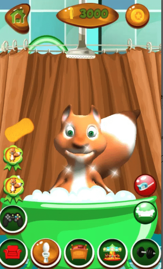 Talking Squirrel – Fun Virtual Pet Game for Kids screenshot 4