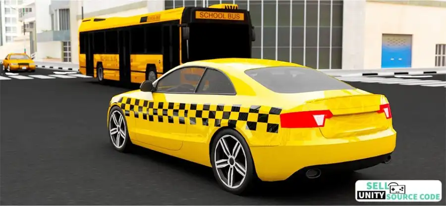 Taxi Simulator 2023 – Taxi Game SellUnitySourceCode screenshot 4