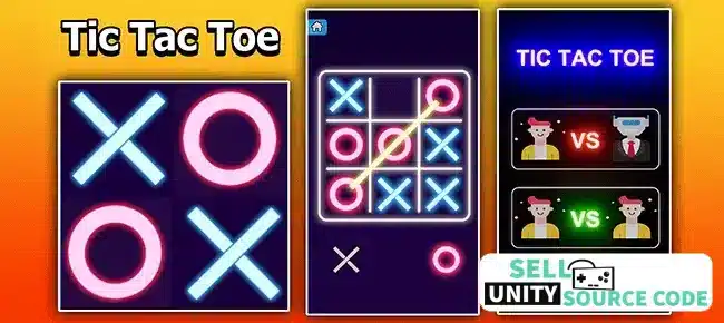 Tic Tac Toe Glow – Unity Source Code | NextLevel | SellUnitySourceCode