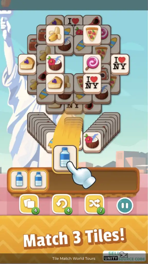 Tile Match World Tours SellUnitySourceCode screenshot 3