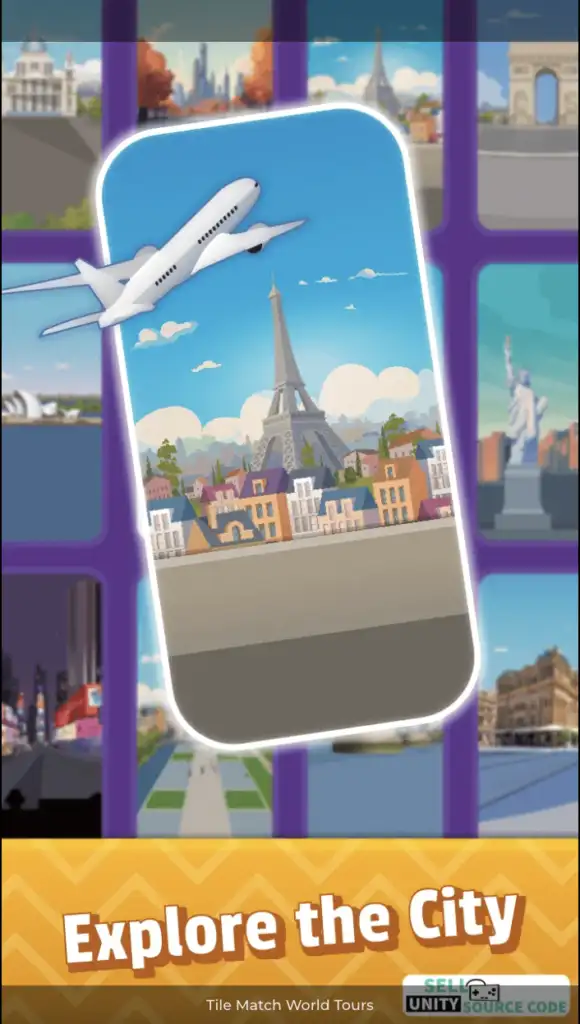 Tile Match World Tours SellUnitySourceCode screenshot 5