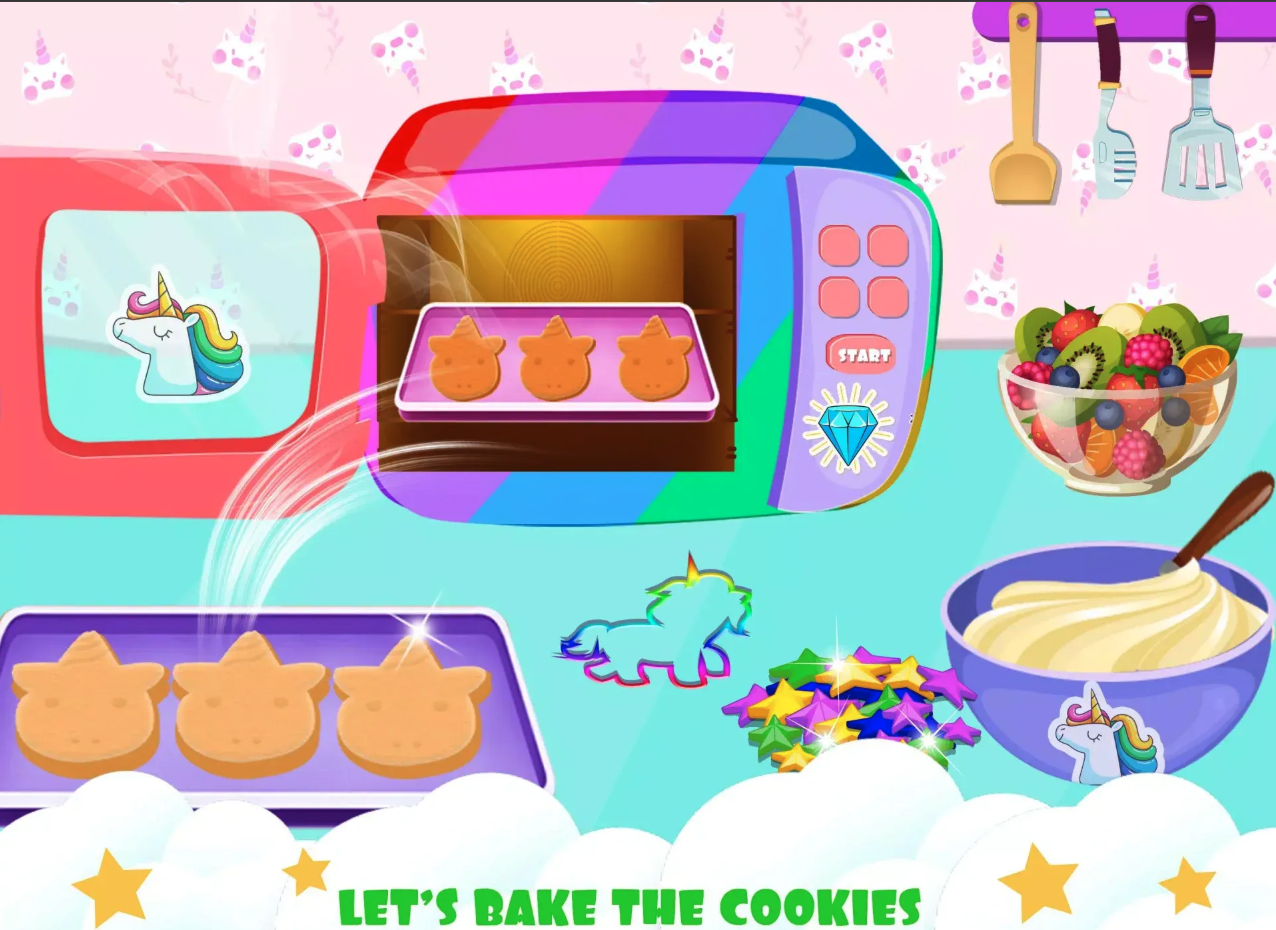 Unicorn Cookie Baker Kitchen screenshot 8