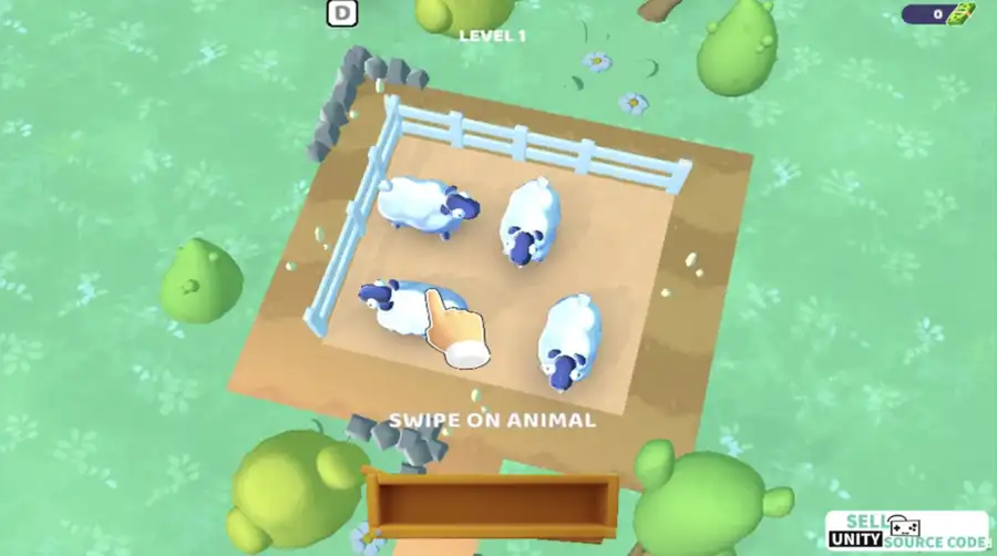 Unity game template -Merge sheep puzzle 3d SellUnitySourceCode screenshot 5