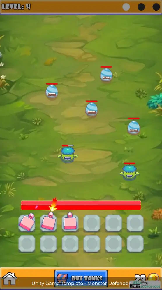 Unity Game Template - Monster Defender SellUnitySourceCode screenshot 2