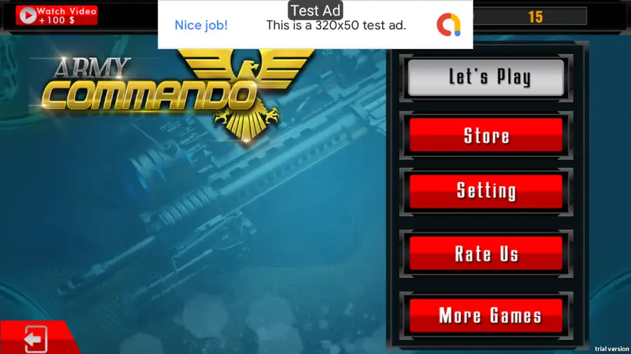 US Army Commando Survival Game Template SellUnitySourceCode  screenshot 3