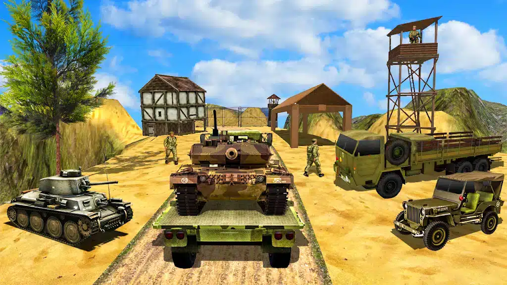 Us Army Truck: Offroad Military Transport Sim SellUnitySourceCode screenshot 3