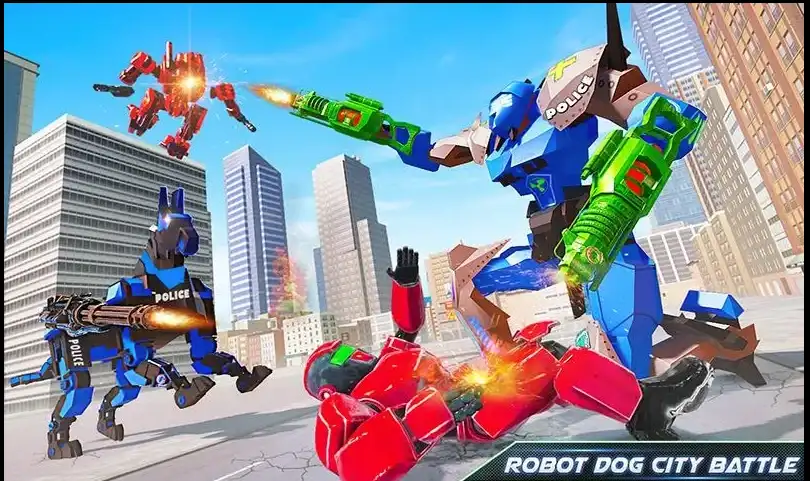 US Police Dog Robot Car Game SellUnitySourceCode screenshot 4