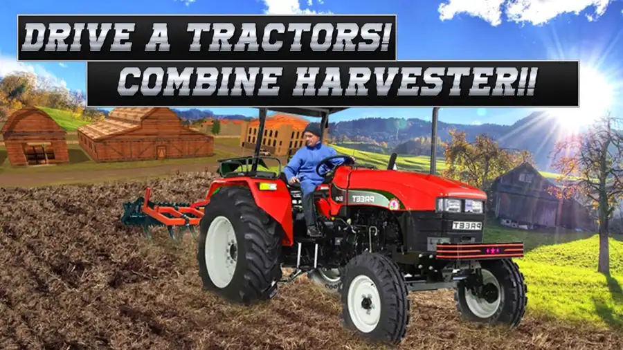 Village Farming Tractor Crew 64 Bit SellUnitySourceCode screenshot 4