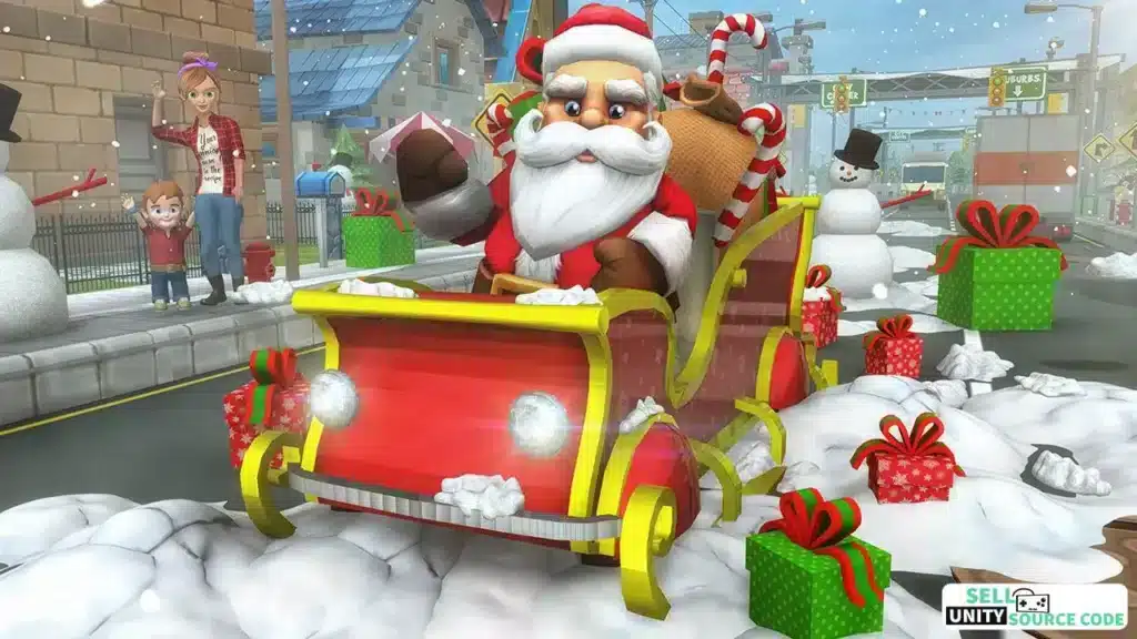 Virtual Santa: Gift Delivery Game – SellUnitySourceCode screenshot 4