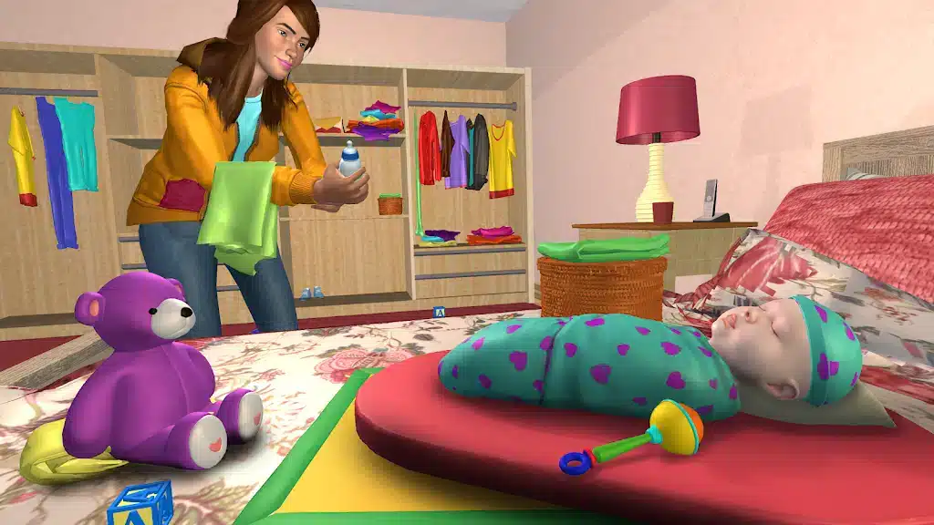 Virtual Sister Happy Mom Newborn Baby Family Game SellUnitySourceCode  screenshot 5