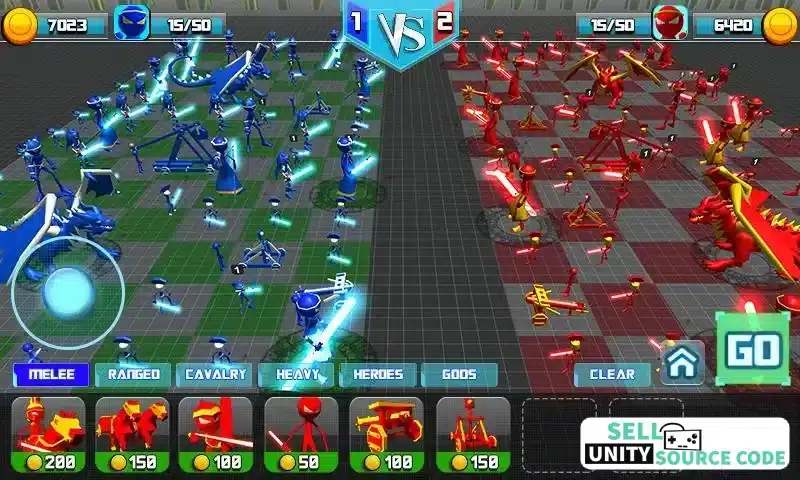 Wars of Star: Stick Warriors SellUnitySourceCode screenshot 3