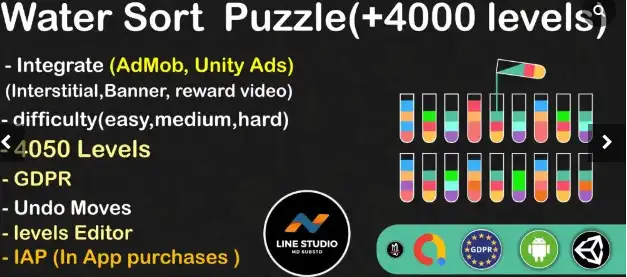 Water Sort Puzzle - SellUnitySourceCode