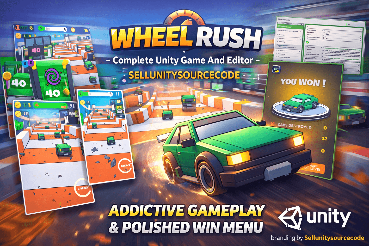 Wheel Rush - Complete Unity Game And Editor screenshot 5