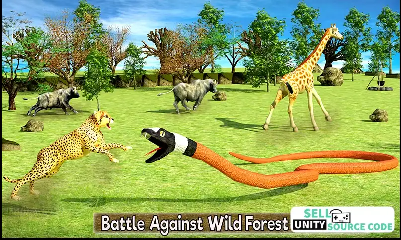 Wild Anaconda Simulator – Snake Attack Survival – SellUnitySourceCode.com screenshot 4