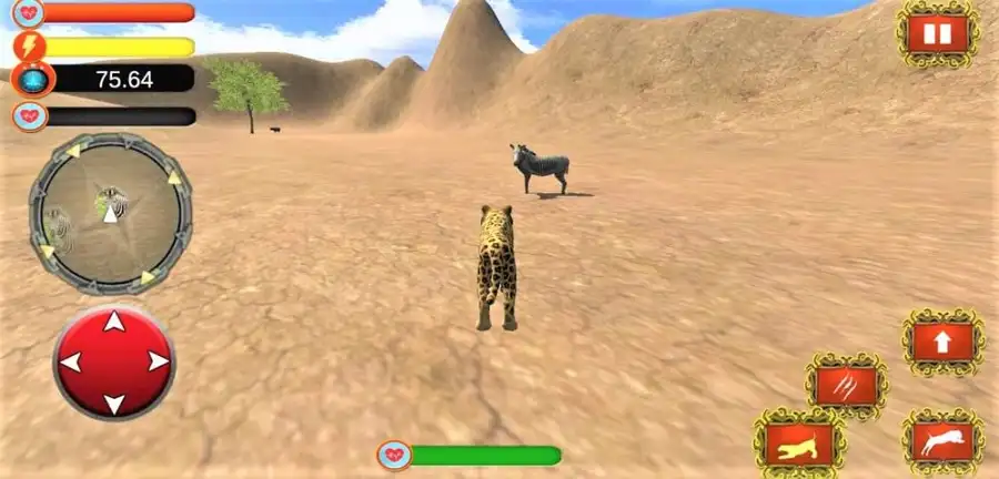 Wild Cheetah Simulator : Savanna Tiger 3D 64 Bit SellUnitySourceCode screenshot 2