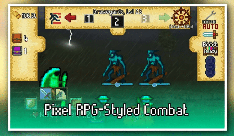 Wizard’s Wheel: ReRolled – Pixel Idle RPG Unity Source Code screenshot 2