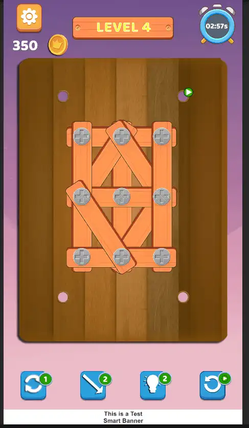 Wood Nuts & Bolts Puzzle SellUnitySourceCode screenshot 4