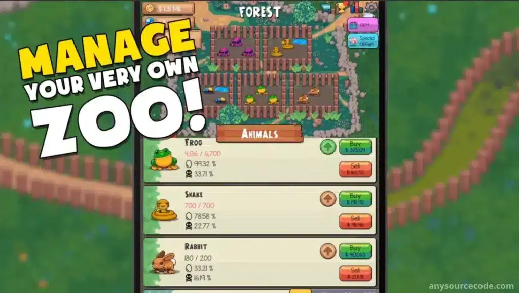 Zoo Craft Tycoon: Tap, Construct & Enhance screenshot 4